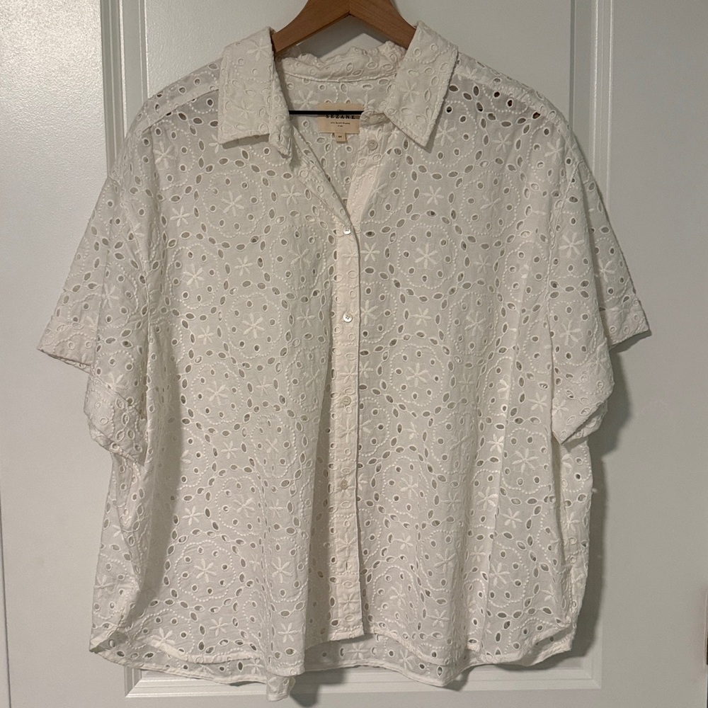 Sezane Laurineta Shirt Ecru - Size 12